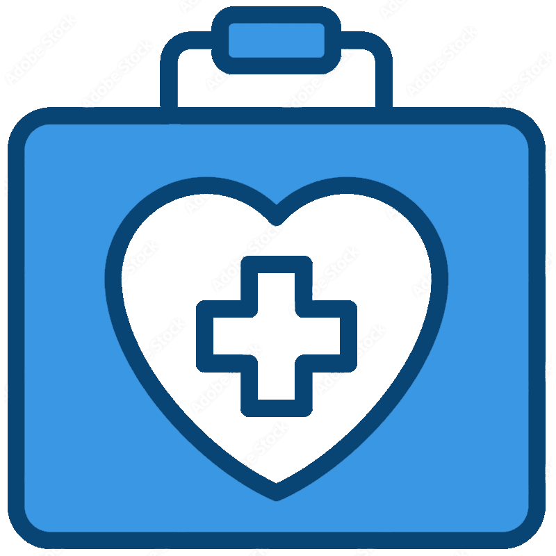Icon of First Aid Kit with Heart