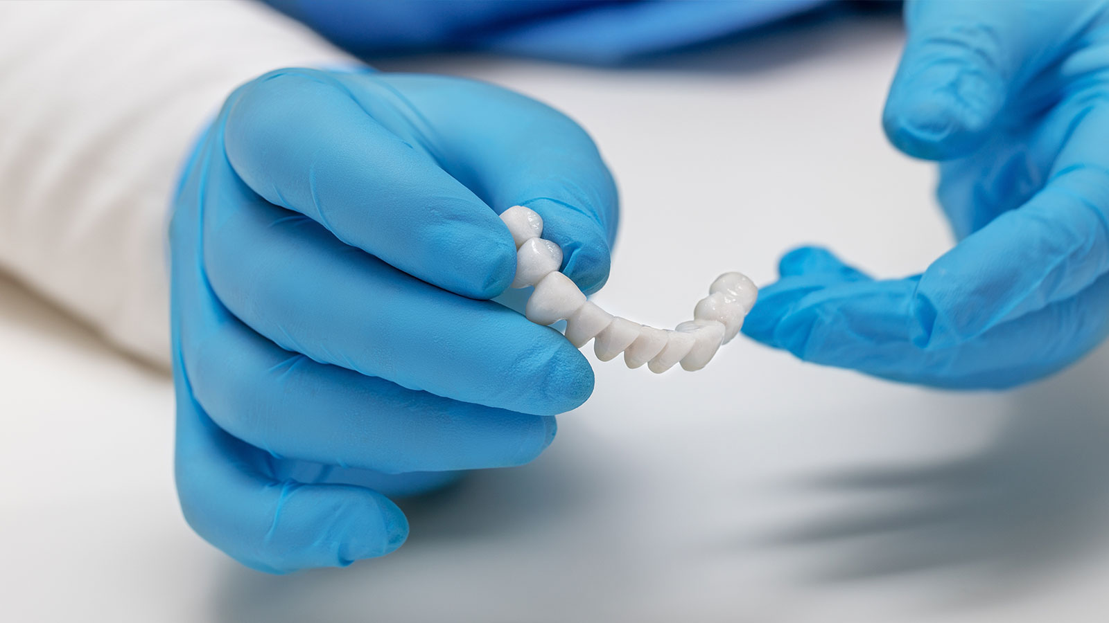Dental Crown with Gloves