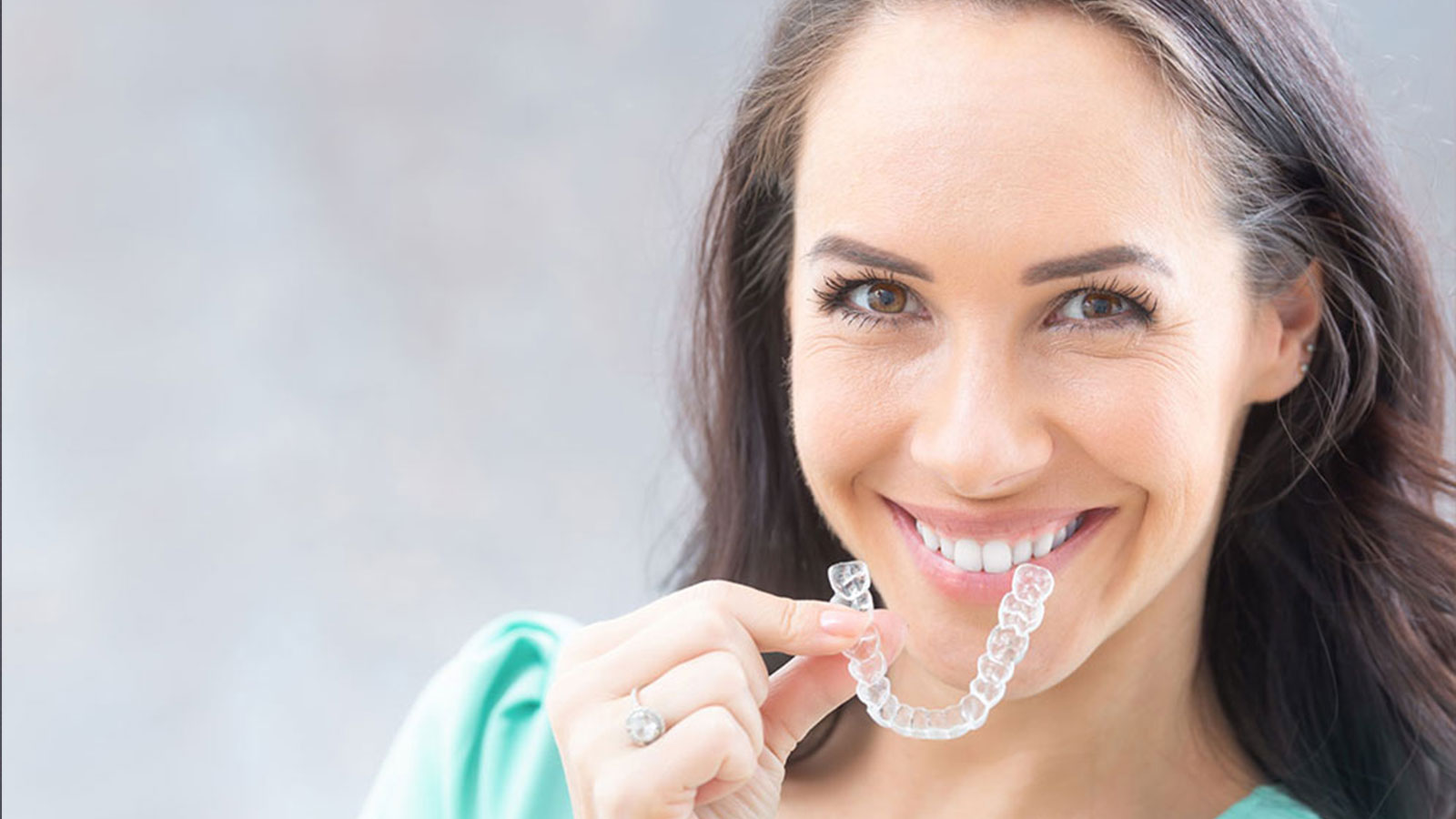 Woman with Invisalign