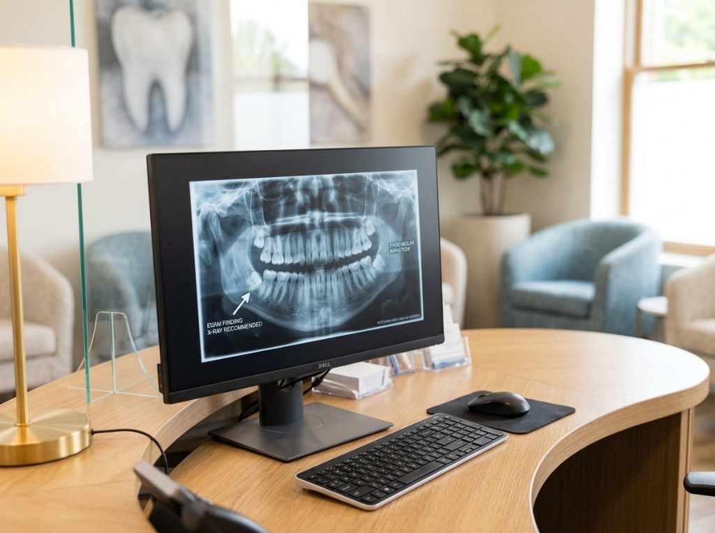 Dental exam and X-ray assessment
