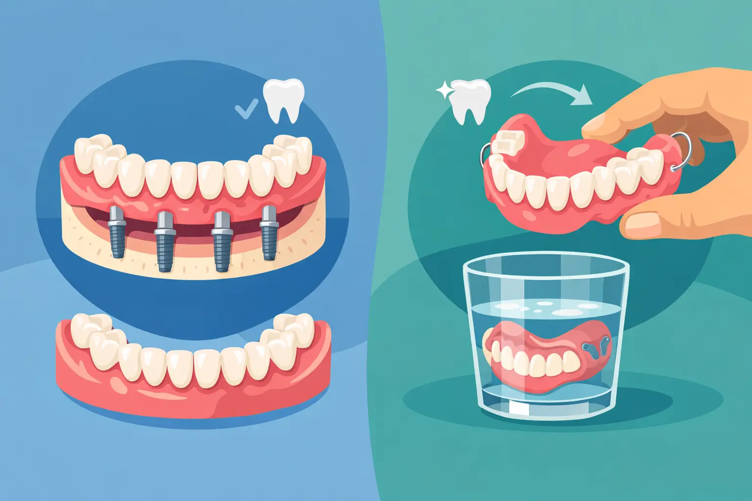 Implant Supported Versus Removable Dentures